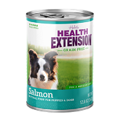 Health Extension Canned Dog Food: 95% Salmon